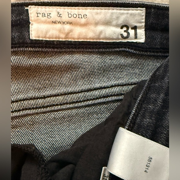 Rag & Bone Women’s Nina High Rise Ankle Skinny Tag Size 31 Raw Hem Jeans Denim - Picture 11 of 15